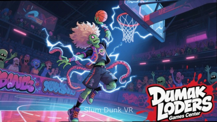 Slum Dunk VR character creation screen showing Indian street basketball player customization options