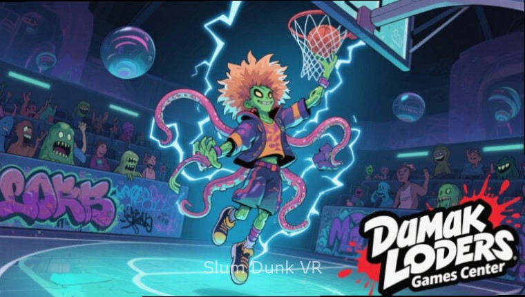 Slum Dunk VR Eid event with virtual sweets and players exchanging greetings after matches